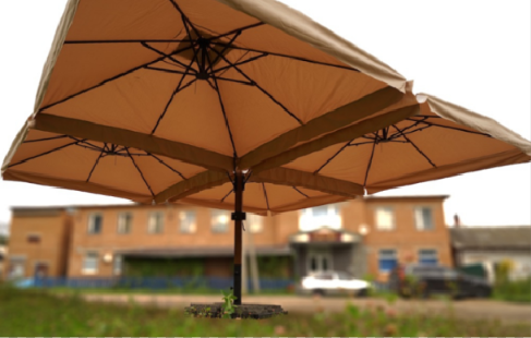 четыре купола зонт для кафе на заказ