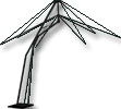каркас зонта-трансформера