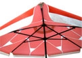 каркас зонта прямоугольного 6 лучей