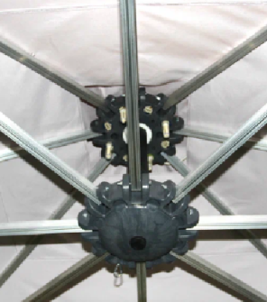 телескопический зонт со светодиодами