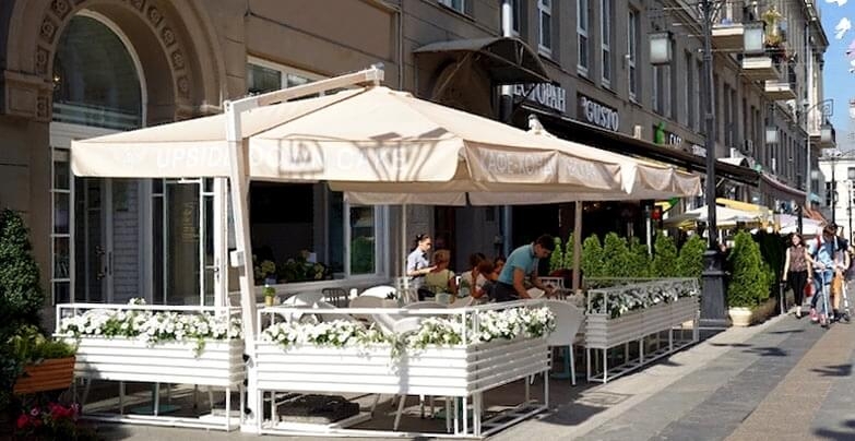 зонты уличные для кафе и ресторанов